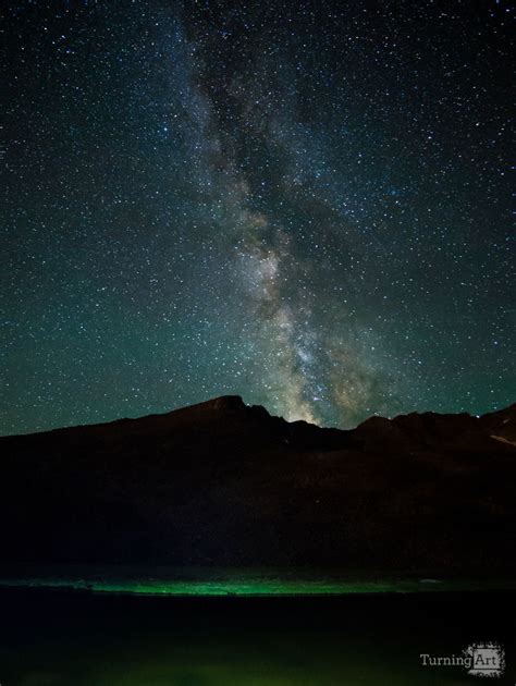 Summit Lake And The Milky Way By Mike Berkow Turningart