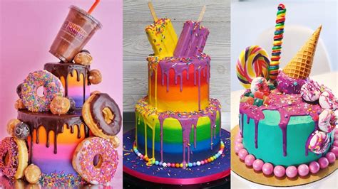 More Colorful Cake Decorating Compilation Most Satisfying Cake Videos