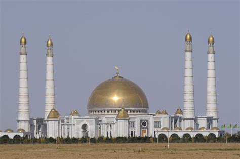 Turkmenbashi Ruhy Mosque Ashgabat Pictures Turkmenistan In