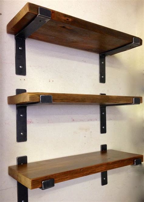 Modern Steel Shelf Brackets For 2 X 10 Lumber Industrial Loft Style