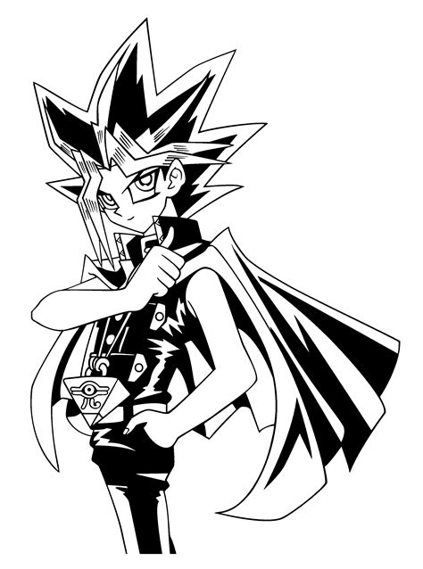 Coloring Page Yu Gi Oh Coloring Pages 1
