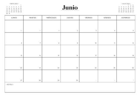 Calendario Junio 2022 Para Imprimir Docalendario