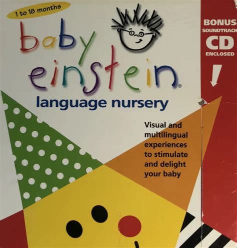 Baby Einsteinlanguage Nurseryvhs And Cd Included 2000tested Rare