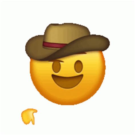 Emoji Hat Sticker Emoji Hat Cowboy Descubrir Y Compartir GIFs