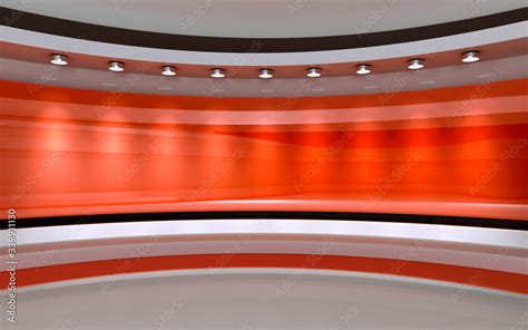 Tv Studio News Studio Red Backgroumd The Perfect Backdrop For Any