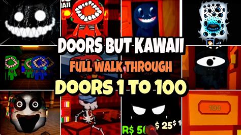 Doors But Kawaii Full Walk Through Doors Fanmade Gameplay Roblox