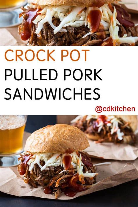With sous vide you can easily cook at lower temperatures but i recommend over. Slow Cooker Pulled Pork Sandwiches - Slow cooked pork in a homemade barbecue sauce topped with ...