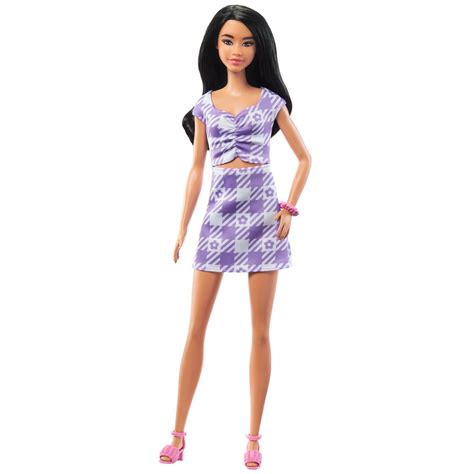 Barbie Fashionista Doll 199 With Gingham Cut Out Dress