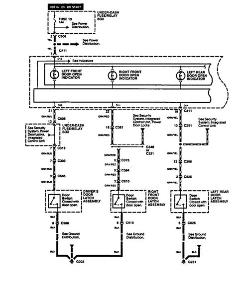 A resistor will be represented with a series of squiggles. Acura Legend (1994) - wiring diagram - warning lamps ...