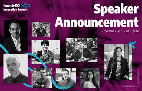 Announcing The Second Round Of Speakers At The Hundred 2020 Innovation