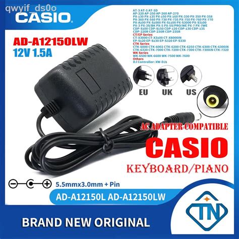 ♀12v 15a Ad A12150lw Ac Adapter For Casio Cdp 120 Cdp 130 Cdp 135 Cdp
