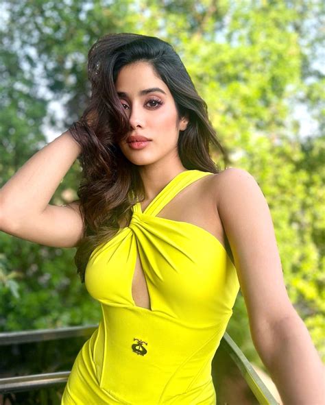 Wow Janhvi Kapoor Turns Heads In Hot Yellow Dress