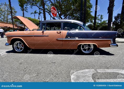 The Two Tone 1955 Chevrolet Bel Air 2 Editorial Photo Image Of