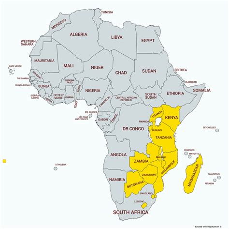 Jungle Maps Map Of Africa East Coast