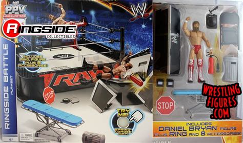 WWE Ringside Battle Playset W Daniel Bryan Figure Ringside Collectibles