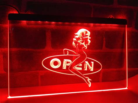 Lb033r Open Sexy Sex Girls Pub Bar Club Led Neon Light Sign In Plaques And Signs From Home