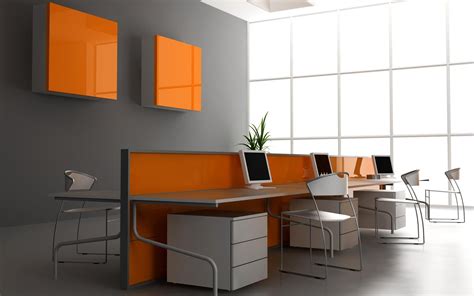 Stylish Grey Wall Color For Modern Office Interior What Are The Best