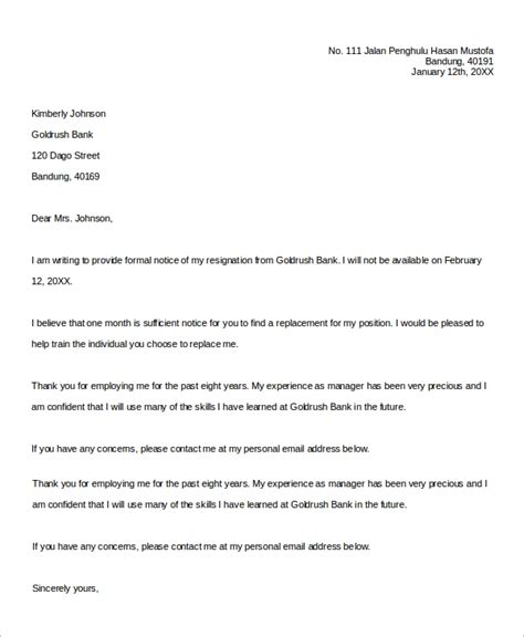 letter  resignation  examples  word