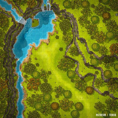 A Beautiful Place Battlemap 30x30 Rdndmaps