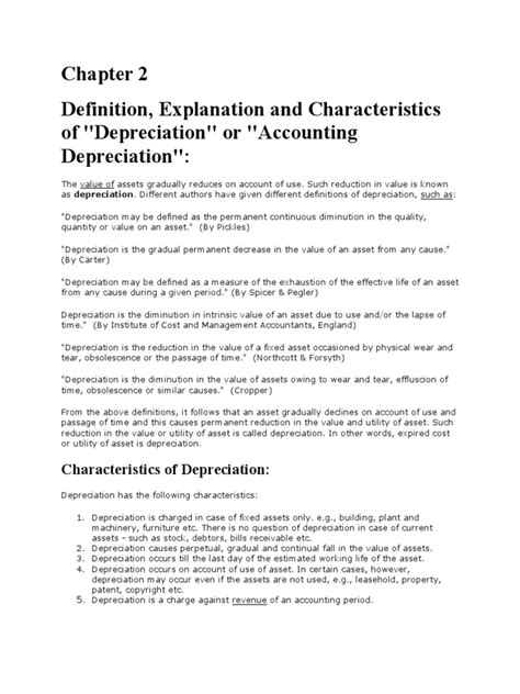 Depreciation Pdf Depreciation Debits And Credits