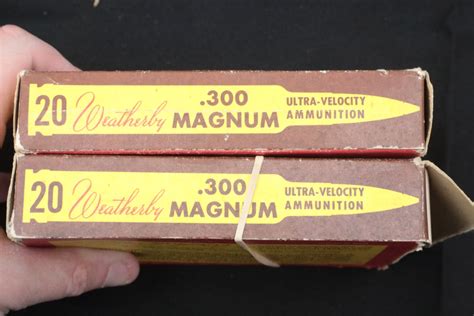 34x 300 Weatherby Magnum Ammunition Ultra Velocity 150 And 180 Grain Jsp Bullets 300 Wby Mag