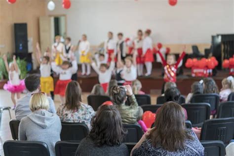 Childrens Holiday Kindergarten Speech Children Kindergarten Hall Stage