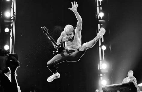Red Hot Chili Pepperss Bassist Flea On Stage At The Seaclose Park