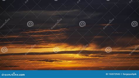 Landscape Sunlit Cloudy Sky Stock Image Image Of View Clouds 152072945