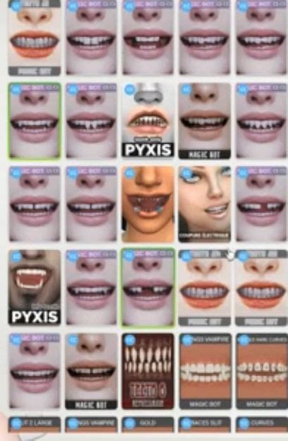Sliders Dientes Sims 4 Toddler Sims 4 Body Mods Sims 4 Cc Makeup