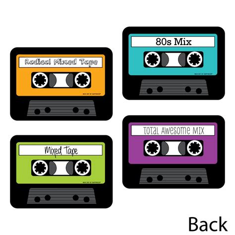 80s Retro Paper Cassette Tape Diy Decorations Etsy