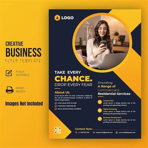 Creative Business Flyer Premium Vector