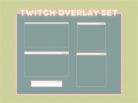 Animated Twitch Stream Overlay Package Windows Pastel Etsy Canada