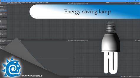 Lightwave 3d Energy Saving Lamp Modeling Youtube
