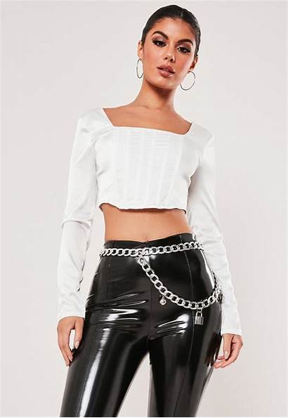 Corset Satin Sleeve Missguided Previous