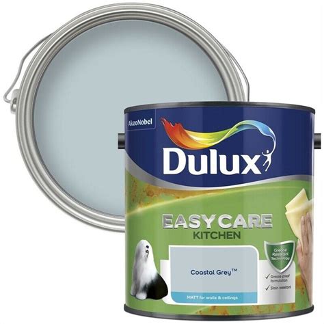 Dulux Easycare Kitchen Paint Matt Finish Emulsion Coastal Grey 25ltr