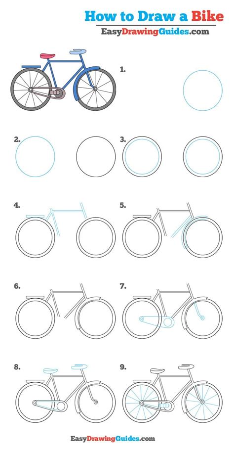 How To Draw A Bike Really Easy Drawing Tutorial Bicycle Drawing