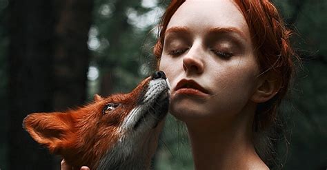 Dreamy Portraits Of Redheads Paired With A Fiery Fox