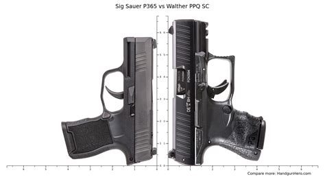 Sig Sauer P Vs Walther Ppq Sc Size Comparison Handgun Hero