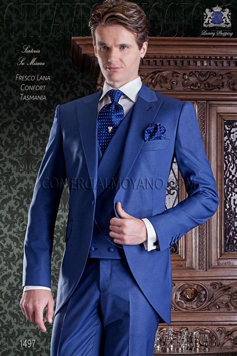 Prom Suits Wedding Suits Men Blue Tuxedos Blue Suits Blazer Suit