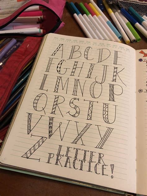 Pin By Deana On Journaling Lettering Practice Lettering Bullet Journal