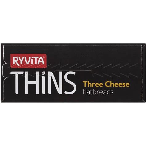 Ryvita Thins Three Cheese Flatbreads 125g Woolworths