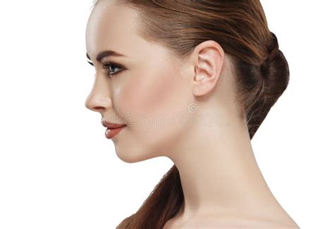 Profile Woman Beauty Skin Face Neck Ear Stock Photo Image 63494716