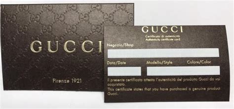 In buying gucci purses on ebay, the serial number's the most important detail to examine. Gucci Certificate Of Authenticity COA Unused NEW With Gucci Envelope | eBay
