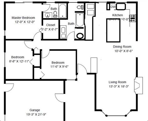 The House Floor Plan When We Purchased The House There Was A Large