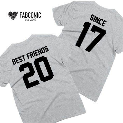 Best Friends Since Matching Best Friends Shirts Custom Bff T