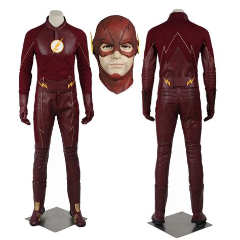 New The Flash Season 2 Barry Allen Cosplay Costume Handmade Ebay