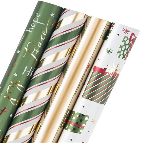 Laribbons Green Holiday Foil T Wrap Roll Bundle