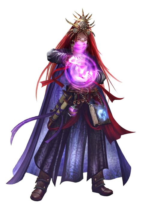 Female Human Wizard Or Psychic Pathfinder PFRPG DND D D D20 Fantasy
