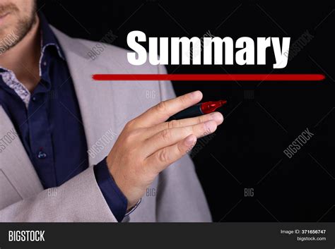 Summary Text Written Image And Photo Free Trial Bigstock