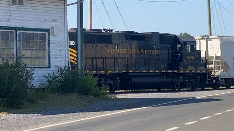 Winchester And Western Railroad Wrapping Up Operations For The Day At